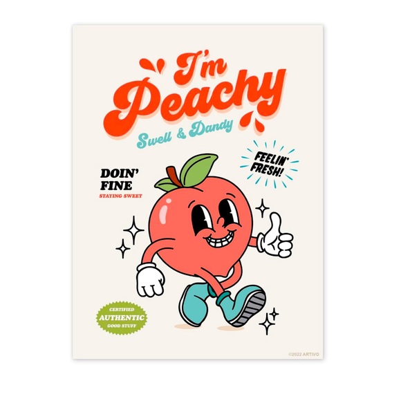 SALE Retro Vintage 50’s Style Peachy Lined Notebook - Picture 1 of 4